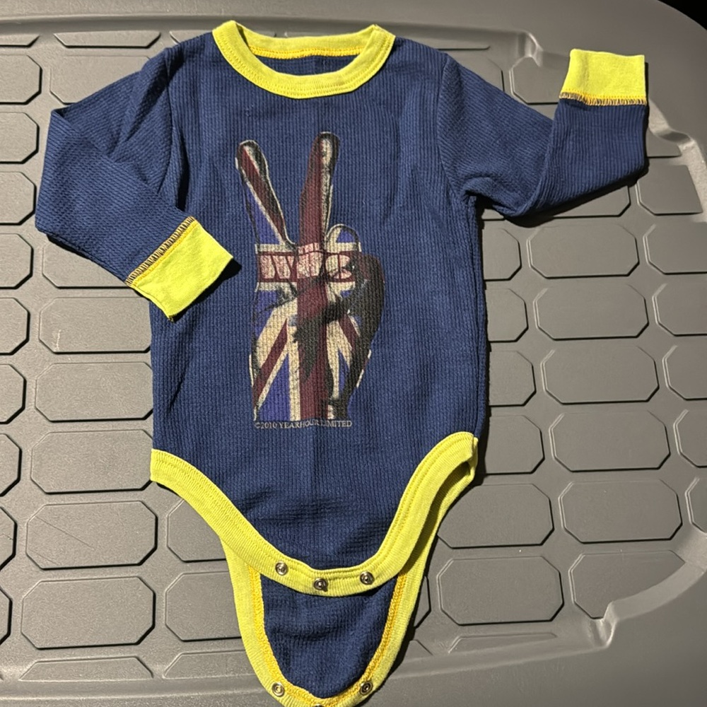 NEW rowdy sprout led Zeppelin Reglan onsie  a chic, hip, cool, trendy, baby